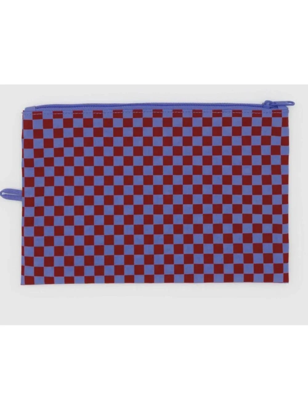 NWOT Baggu Flat Pouch Large - Jewel Check
